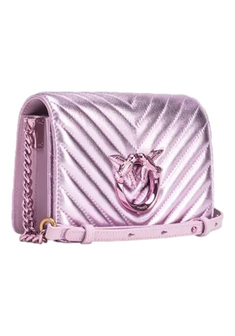 MINI LOVE BAG CLICK METAL CHEVRON PINKO | bags | 100067 A1JEWWGB